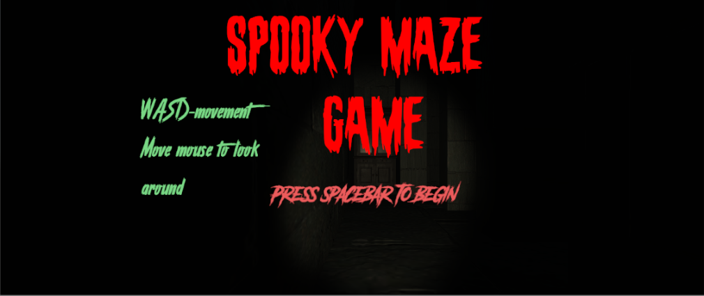 Spooky Maze Game
